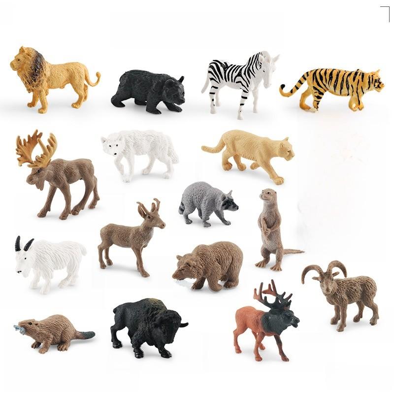 

Tiger Lion Giraffe Panda Collectible Figures Pvc Nonstatic Toys For Kids Learning And Playtime Style A