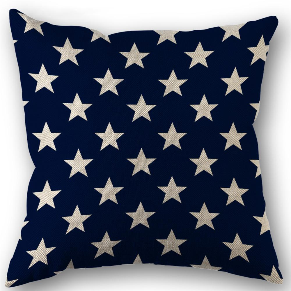 Independence Day Throw Pillow Case Usa Fourth Of July Freedom Independence Linen Home Living Room Sofa Pillow Case