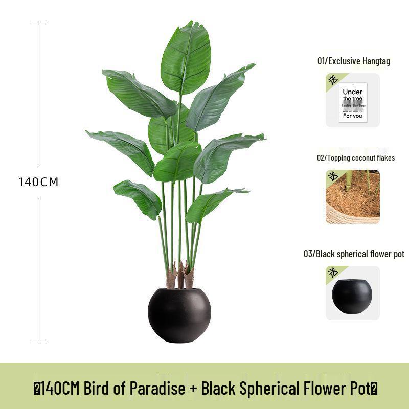 Luxurious Bionic Bird of Paradise: Large Artificial Indoor Floor Plant Decoration