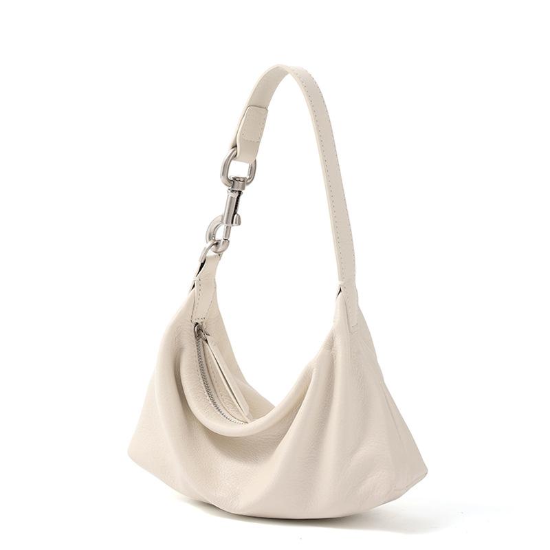 Genuine Leather Women's Bag Top-grain Cowhide Single-shoulder Bag Fashionable Commuting Crossbody Bag Underarm Bag