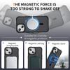 For iPhone 14/13 Case with Lens Kickstand Matte Back Cover Compatible with MagSafe