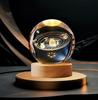 2025 New Bedroom Bedside Table Decoration For Friends Couples Heartfelt Gifts Creative 3D Luminous Crystal Ball LED Night Light