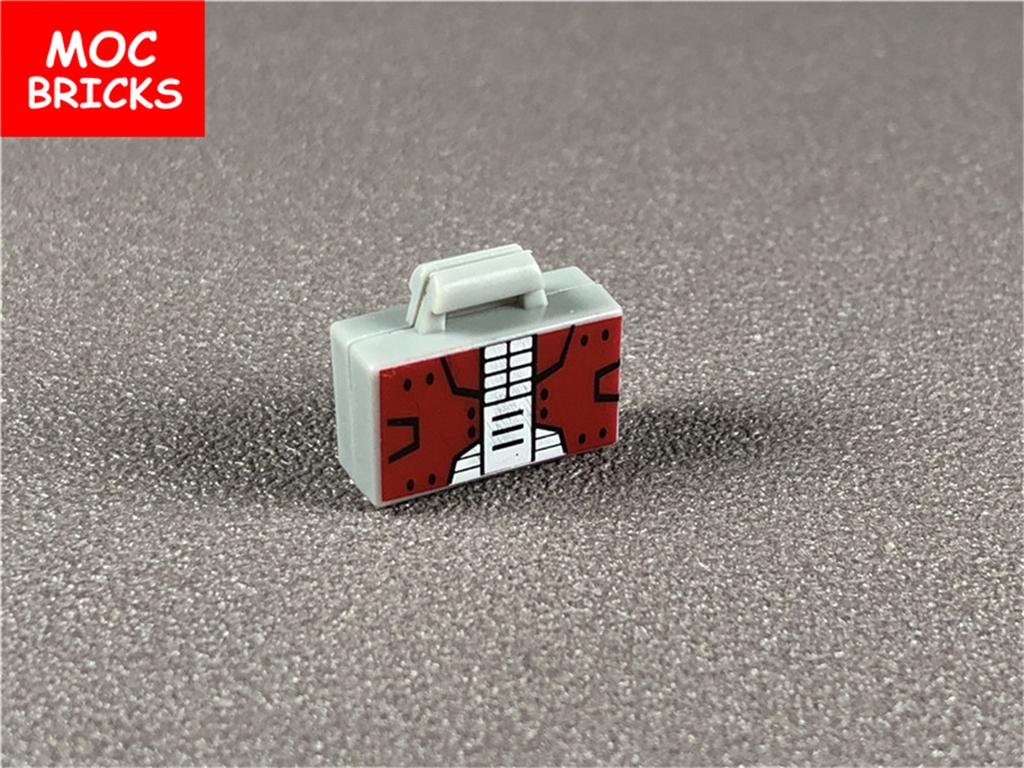 Ungiftige Moc Bausteine Horror Stadt Gold Silber Geldpistole Münzen Dollar Tasche Aktenkoffer 4cm Figur Polizei Zubehör Baustein Kinder Spielzeug