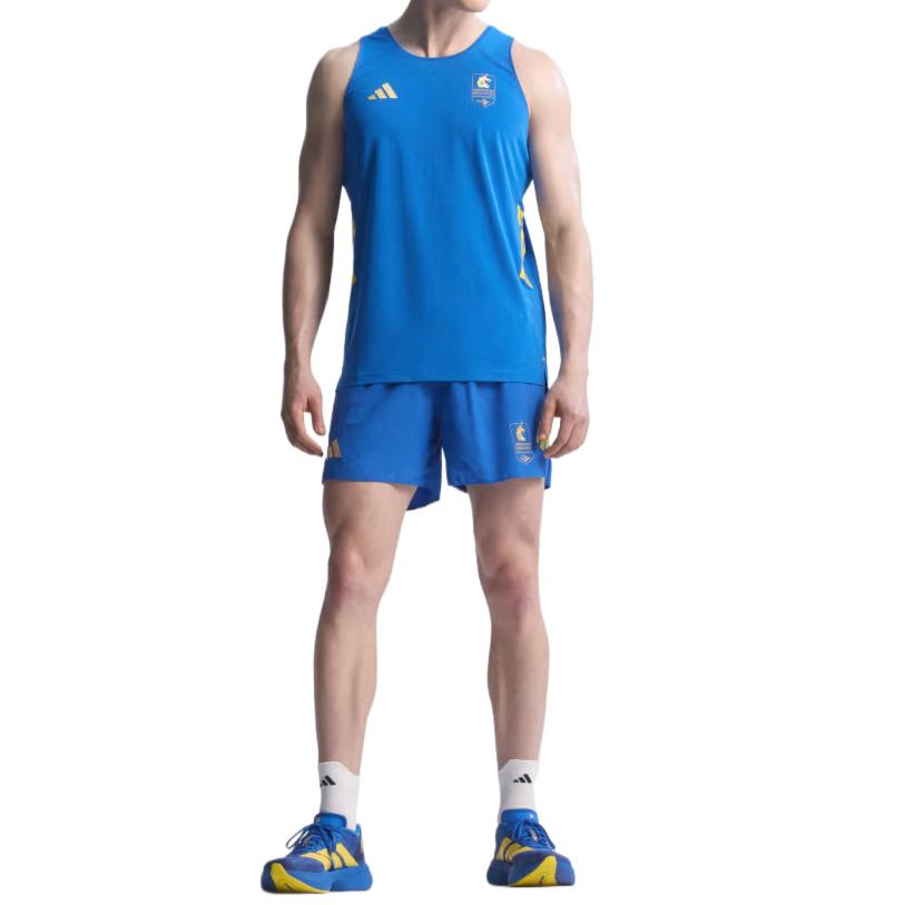 Adidas Maratona di Boston 2026 Canotta da Corsa Climacool Traspirante da Uomo tops KE8448