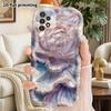 Phone Case: 2D Flat Samsung Galaxy A34 A35 M05 M06 S20 S22 S21 FE Plus 5G Protective Case, Couples Style, Big Rose Design, Christmas and Halloween Gif
