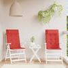 VidaXL High Back Chair Cushions Set of 2 Red Oxford Fabric, Cushion, Chair Cushion, Seat Cushion 361892
