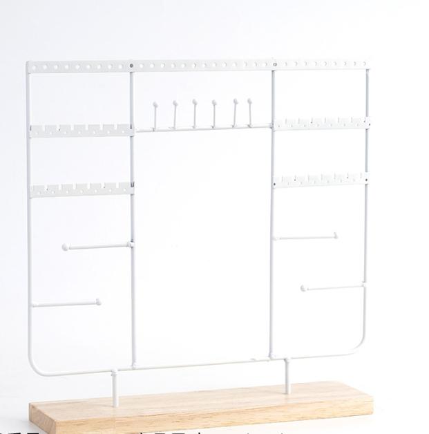 

Новая квадратная черная стойка для ювелирных изделий + многофункциональная стойка для хранения серег, браслета, ожерелья, стойка для колец, ювелирная стойка 30cmx10.5cmx33.5cm белый