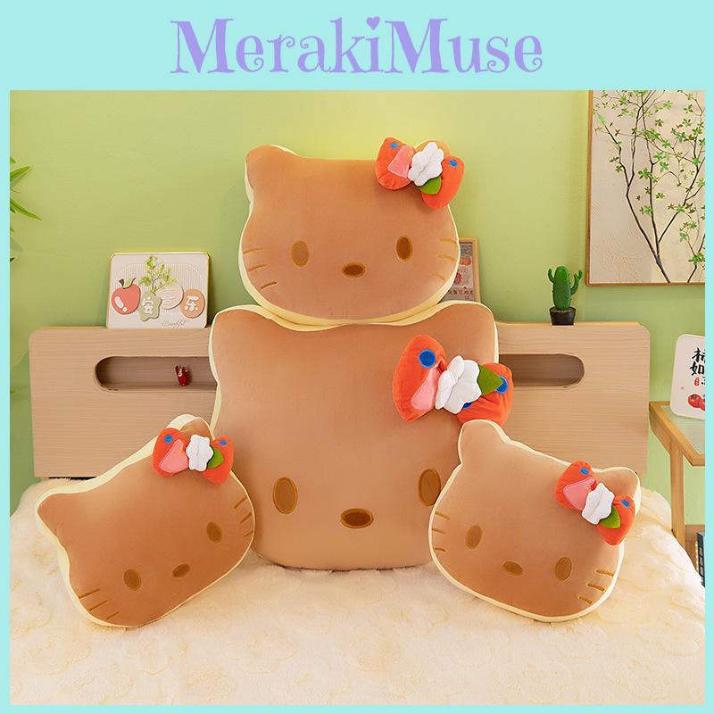 Cartoon Plush Toast Cat Pillow Suitable For Cuddling Comfortable