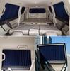 Mercedes C260L/V300 Suede Car Window Curtains - Double Rail, Non-Destructive Installation, Sun Protection & Light Blocking.