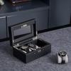 ProCase Watch Case for Watch Box with Password Watch Organizer with Glass Display Storage Case Men, 3-Piece Lock, Top,