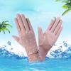 Women's Sunscreen Gloves New Spring and Summer Driving Korean Version of Lace Bow Riding Anti Slip Thin Touch Screen Gloves