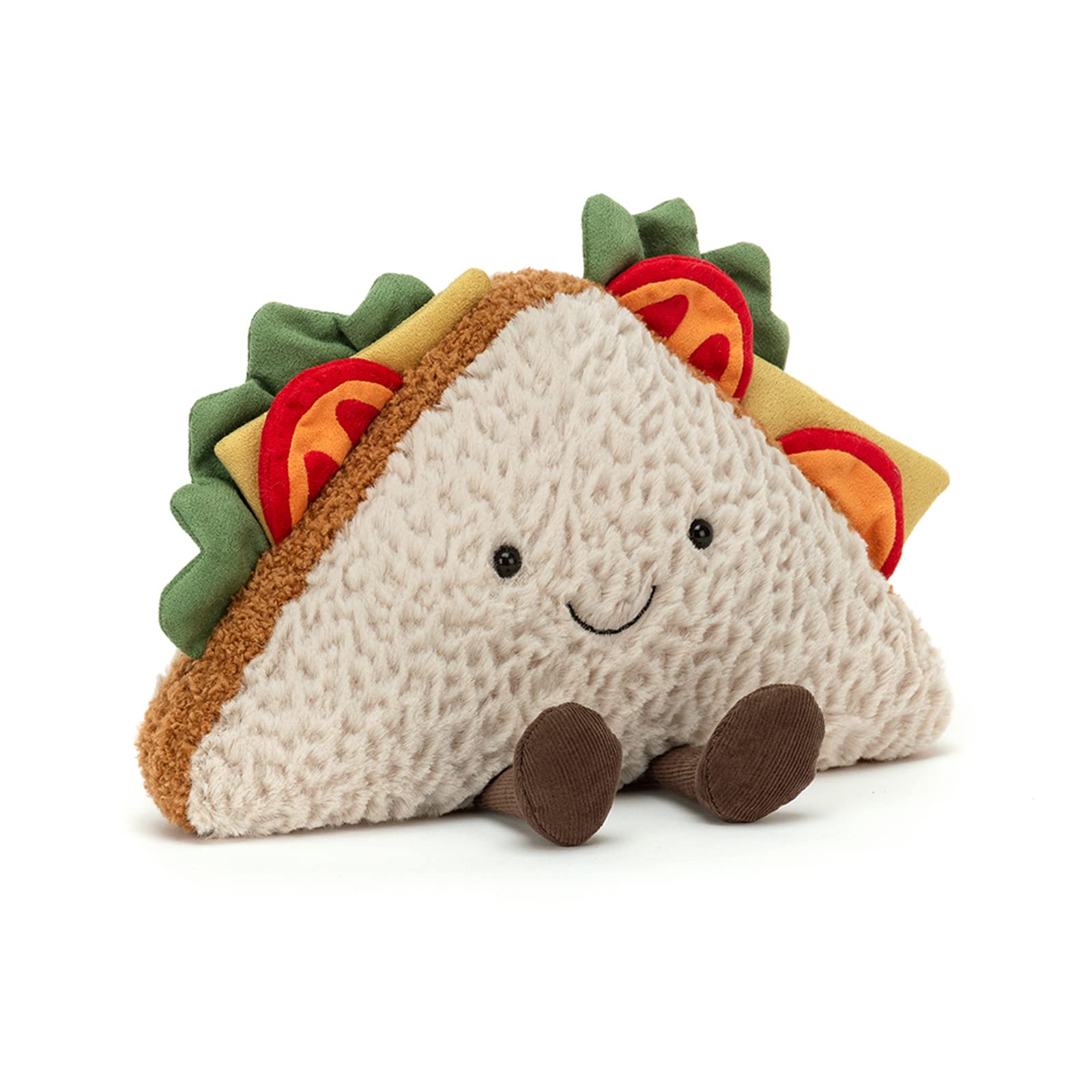 

Jellycat Amuseables Sandwich Мягкая плюшевая еда Забавная идея подарка 10 | |