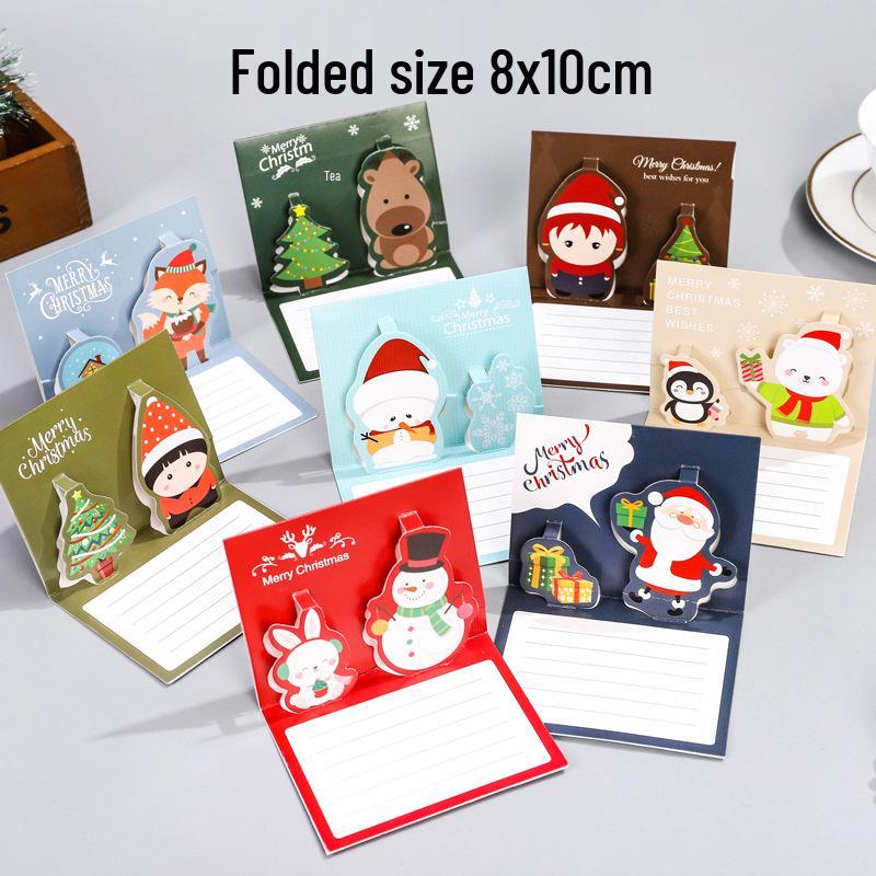 3D Christmas Music Greeting Card - Mini Cartoon Design for Children