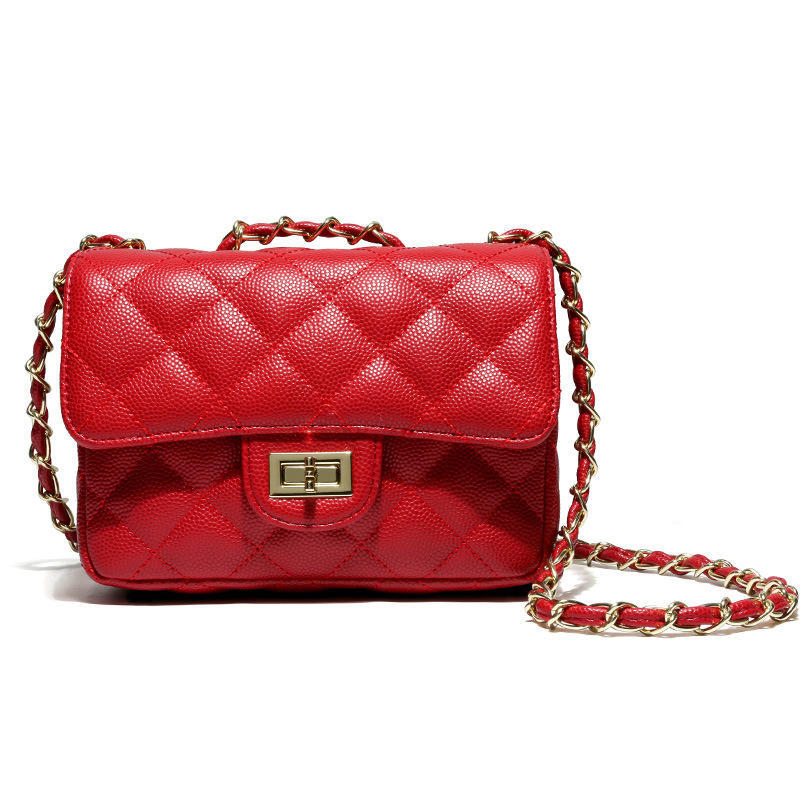 Temperament Shoulder Bag Autumn and Winter Fashion New Casual Trend Women's Simple Small Bag Diamond Chain Bag