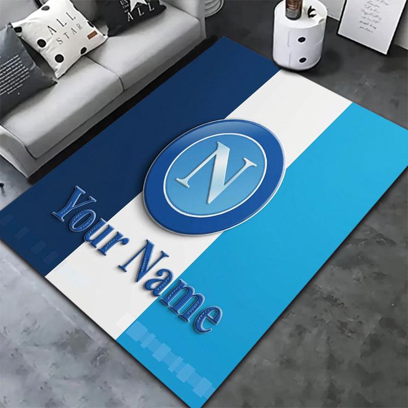 SSC Napoli Custom Name Carpet Rug for Living Room Bedroom Home Sofa Decoration,Kids Play Non-slip Floor Mat