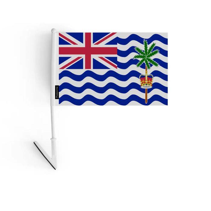 Drapeau Adhésif - Territoire Britannique De L'océan Indien - 14 X 21 Cm - Polyester - Léger - Recto/verso