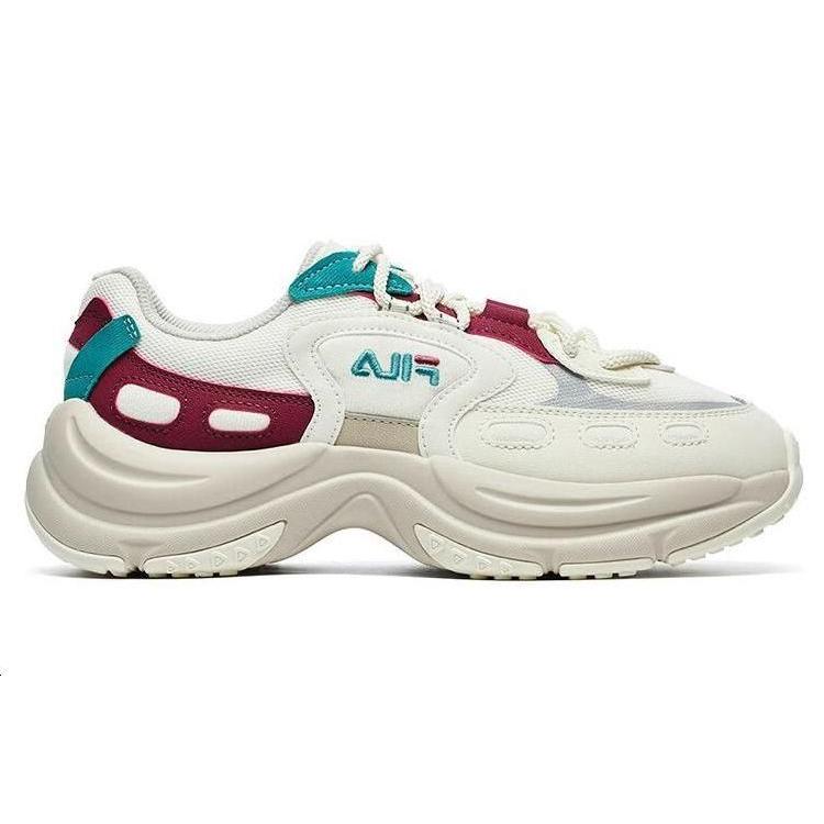 New FILA Arch Sneakers 'White Red Aqua' Women's F12W241118FVD
