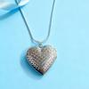 High-quality 925 sterling Silver cute Heart photo frame Necklaces For Women Fashion Party boutique Accessories Jewelry Gifts