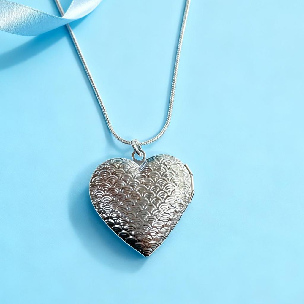 High-quality 925 sterling Silver cute Heart photo frame Necklaces For Women Fashion Party boutique Accessories Jewelry Gifts