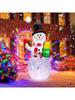 1pc Christmas Decor Inflatable Model Santa Snowman Built-in LED Lights Xmas Party Indoor Outdoor Party & Holiday DIY Decorations