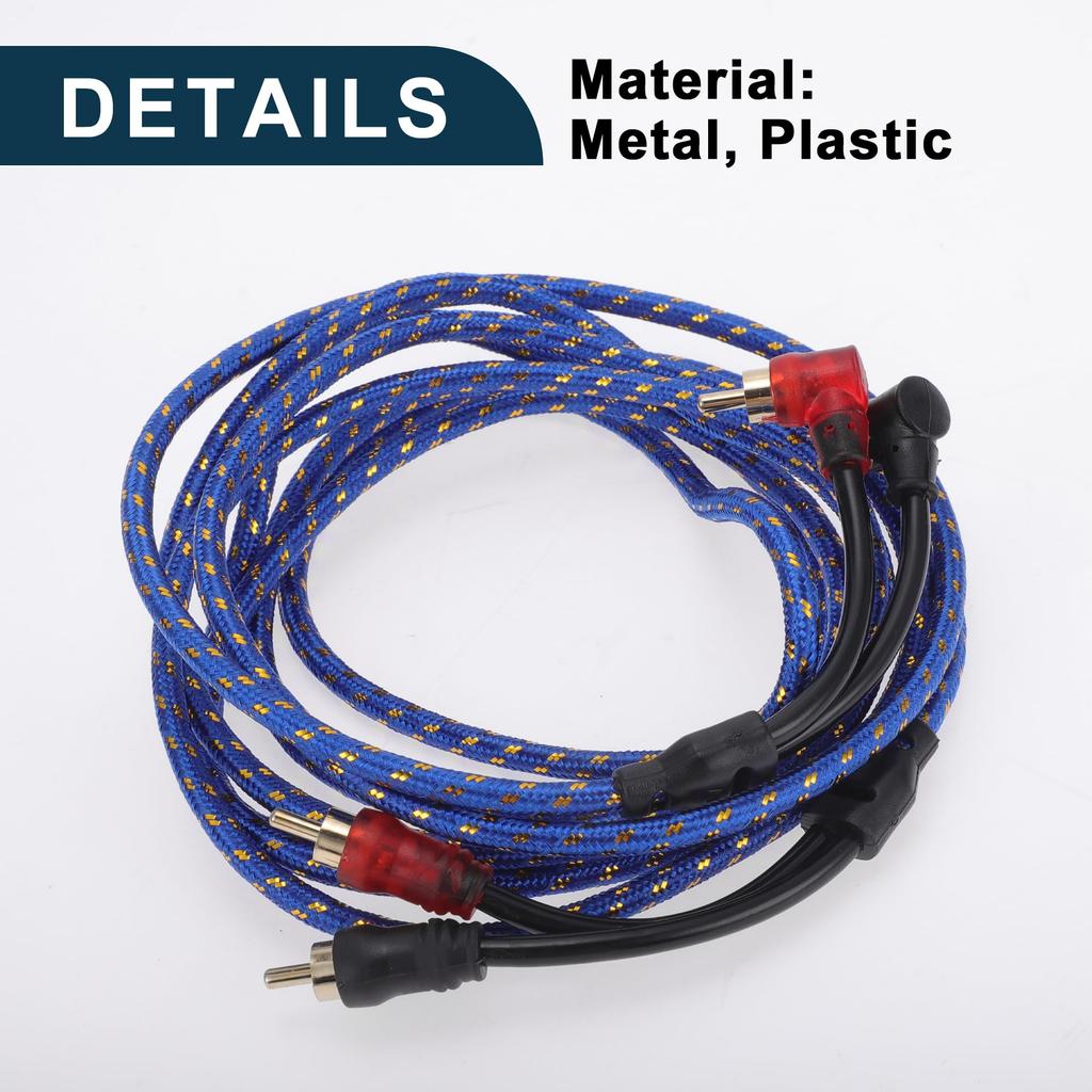 TUCKBOLD Car Audio Amplifier Wiring 2.8m 9.19ft Compatible | Full Audio Amplifier Wiring Blue 1pcs