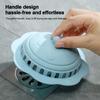 Silicone Sewer Outfall Drain Filter Anti-blocking Round Shape Sink Strainer Filter Hair Clean Up Shower Drainage Protector
