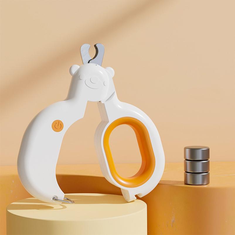 Pet Anti Splash Nail Clipper With LED Light Cat And Dog Nail Clipper Cutter With Safety Lock Cat Claw Trimmer Beauty Product