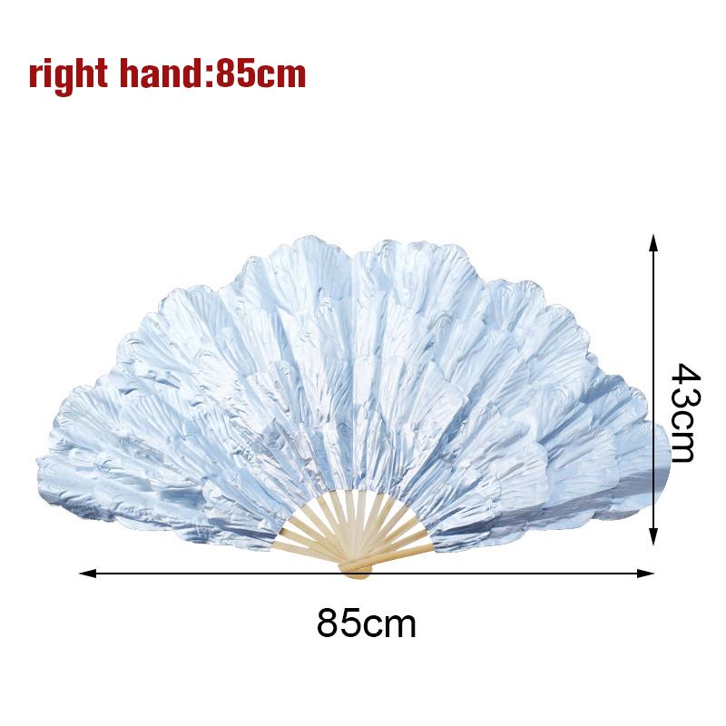 Chinesischer Tanzfächer Pfingstrosenblatt Tanzfächer Bühnenperformance Requisiten Doppelseitiger Yangko Tanz Faltfächer Party Dekoration