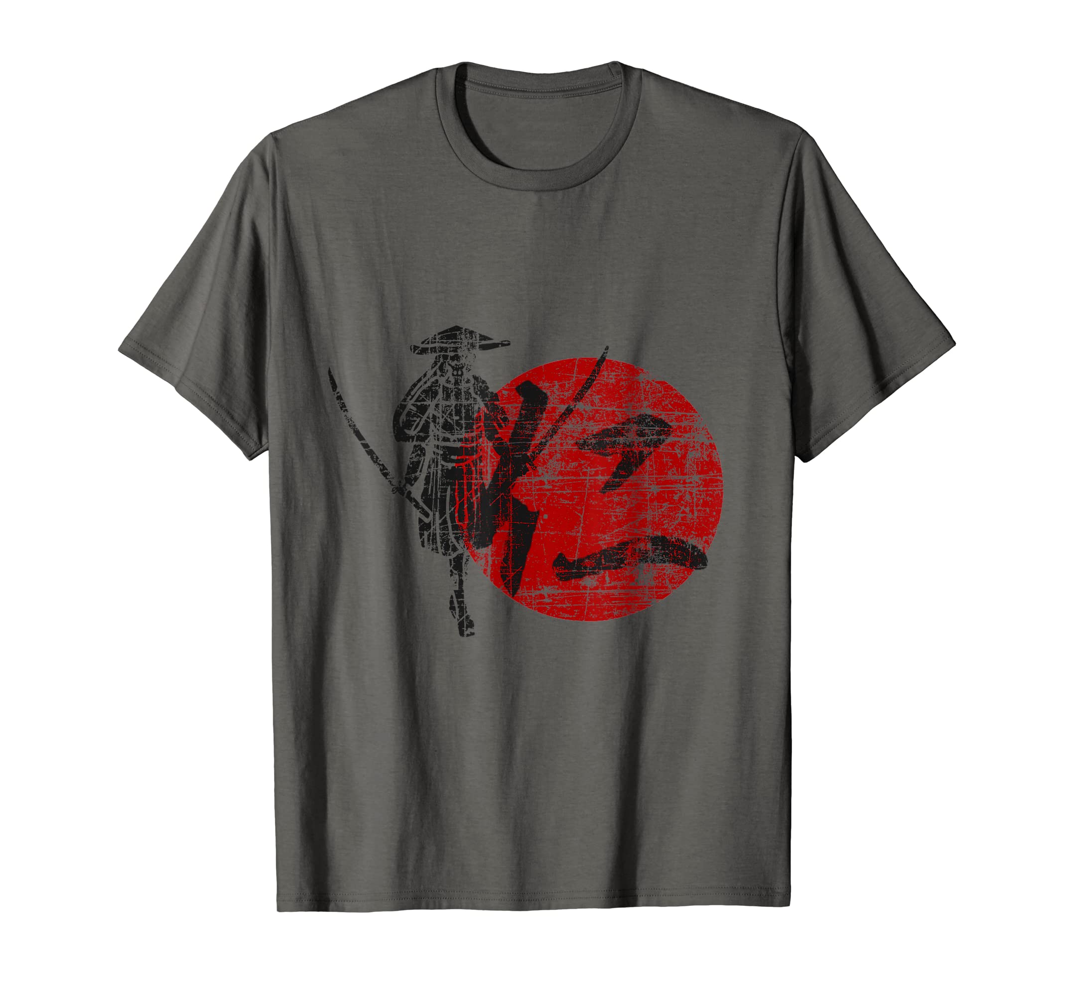 

Samurai Warrior Code Bushido Japanese Character JIN T-shirt сірий колір