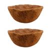 4Pcs Coconut Coir Liners 14in Diameter Thick Circulating Pre Formed Round Liners