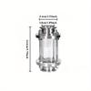 1pcs Outside Diameter 64mm Suitable for Household Pipework Sightglasses Stainless Steel Straight Through Pipework Sightglasses