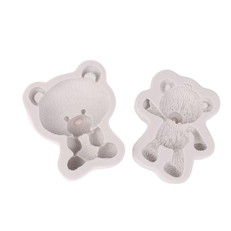 3D Bear Silicone Mold Fondant Chocolate Candy Jelly Mould Diy Clay Model Cake Decorating Tools Kitchen Accessories Bakeware