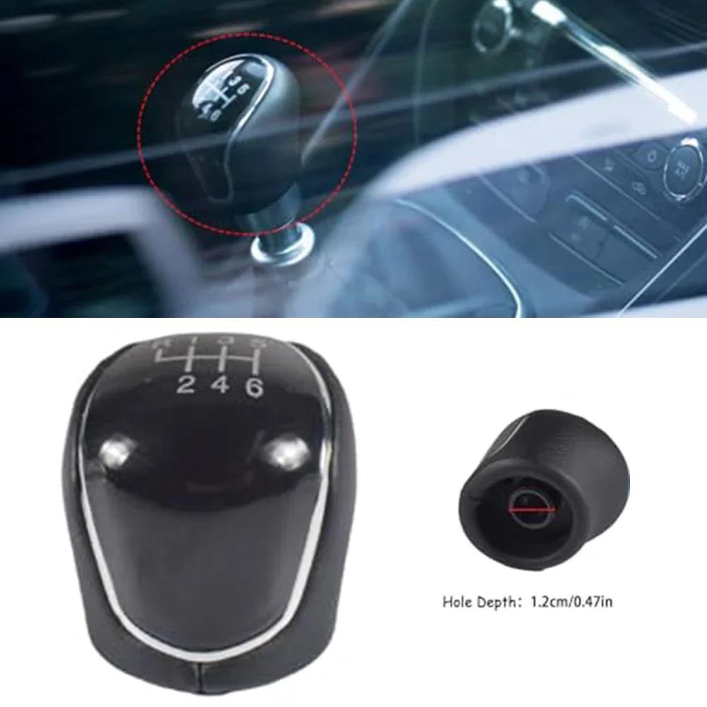 Precise Transitions Car Interior 6 Speed Gear Knob Car Gear Shift Knob ABS Plastic Cover Comfortable Grip Easy Installation