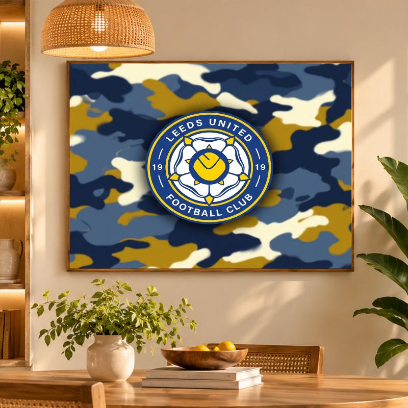 5D Diamond Painting Leeds United Football DIY Full Drill Diamond Art Kit Home Decoration