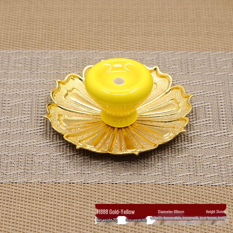 Ceramic Backflow Incense Burner & Holder: Japanese Ornament for Buddha Incense Sticks & Lotus Coil.