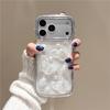 Sparkling Diamond Wave Epoxy Camellia Butterfly Case for iPhone 11, 14, 16 Pro Max, 17