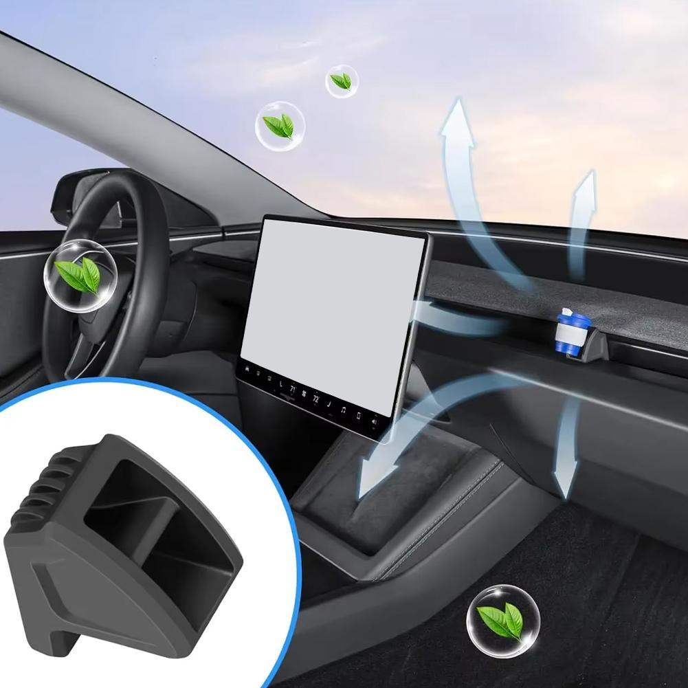 Für Tesla MODEL 3 Highland Y Launch 2025 Lufterfrischer-Adapter Luftauslass Aromatherapie-Clip Silikon Auto Lüftungsdüsen Duftclip