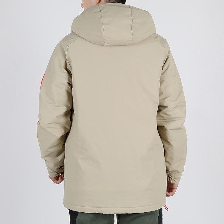 Adidas Windproof Warm Hooded Sports Cotton Jacket Winter Men Jacket Khaki GE5823