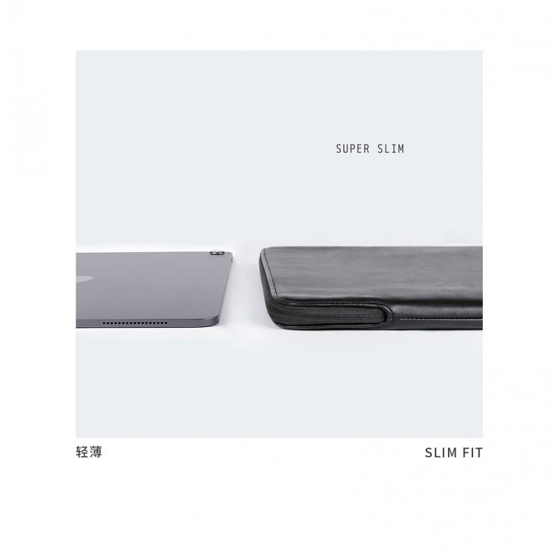 Slim PU Laptop Sleeve MacBook Air M4 13-14 Inch Pro 15 Shockproof Inner Case Urban Minimalist Design Unisex