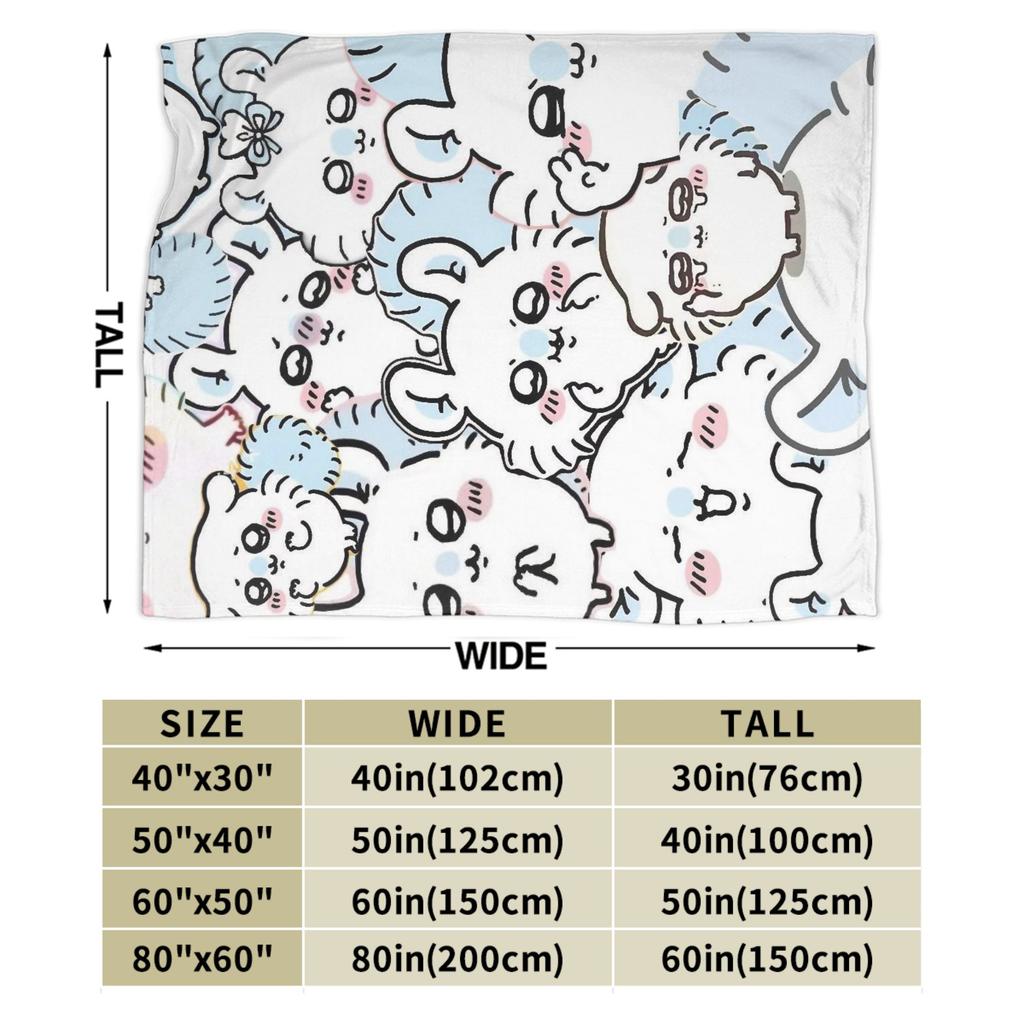 Chiikawas Momonga Blanket Flannel Textile Decor  Multi-function Super Soft Throw Blankets for Bedding Bedroom Bedding Throws