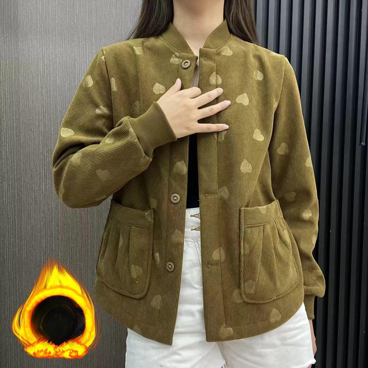 

Осень и Зима Мама Плюс Бархатная Куртка Повседневная Универсальная Для Женщин Среднего и Пожилого Возраста Свободная и Тонкая В Западном Стиле Бейсбольная Форма XXXXL зелёный