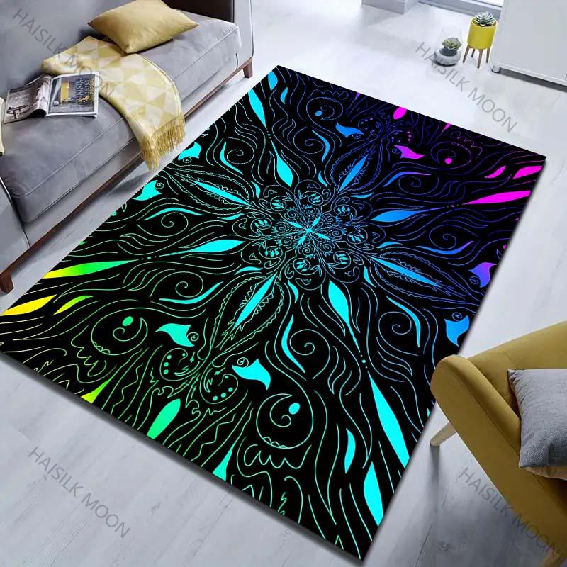 

Фэнтези Мандала Арт Паттерн Ковер для Гостиной Спальни Прикроватный Диван Напольный Коврик Современный Домашний Декор Проход Коридор Зональный Ковер 40x60cm (16x24in)