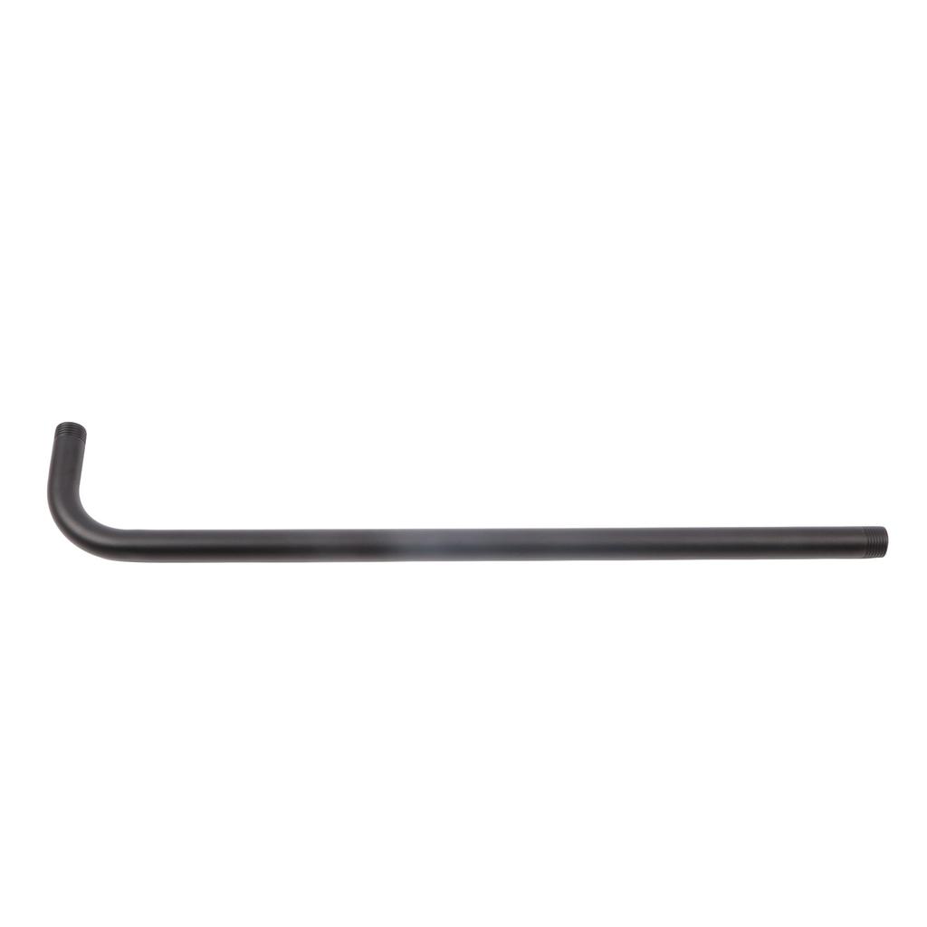 Shower Arm Stainless Steel Shower Head Extension Pipe Bathroom Shower Hardware Accessories Black 52cm