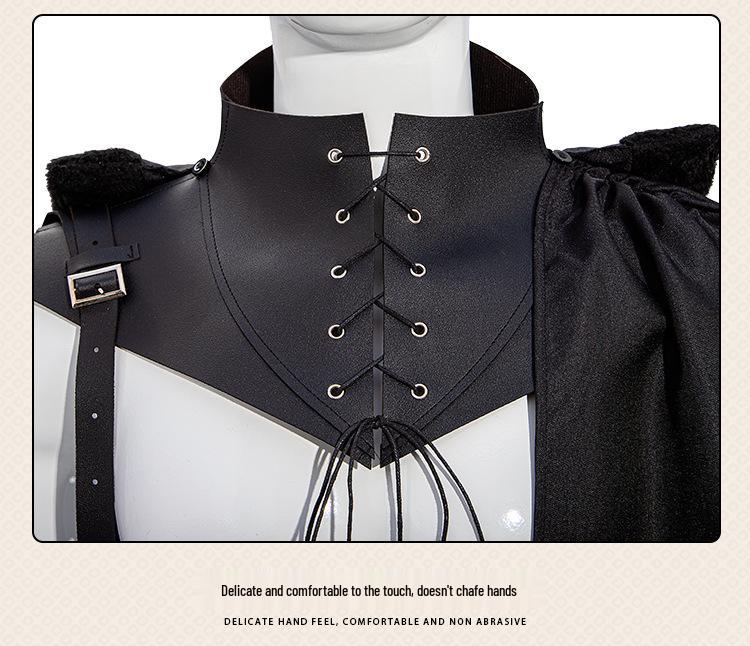 Men's Medieval Vampire Demon Costume Shawl - Halloween, Cosplay, Stage Performance, Party Cloak Cape