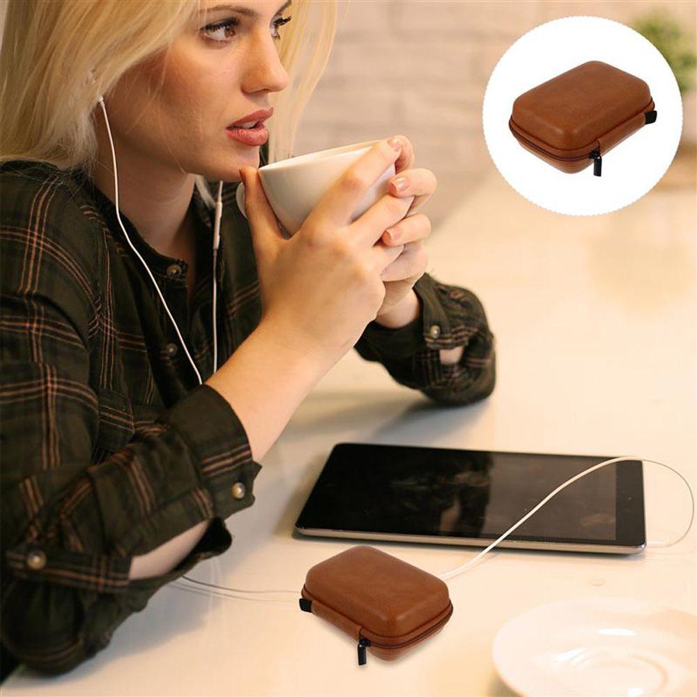 Case Protective Sleeve Earphone Storage Bag Data Cable Bag USB Data Cable Organizer Zipper Hard Box