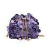 Design Fashion Sequins Women Single Shoulder Chain Bucket Bag Tassel With