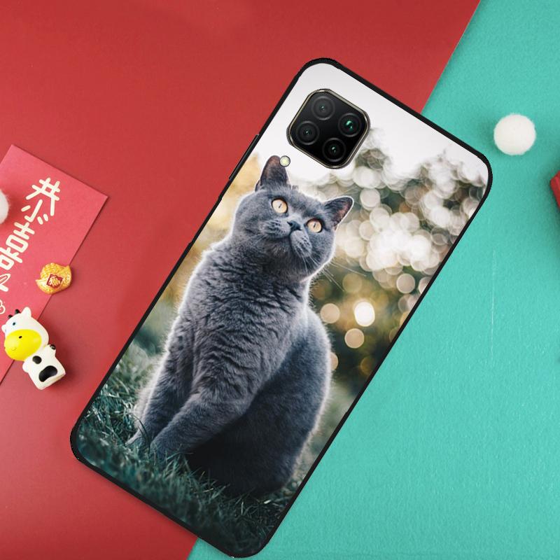 British Shorthair Cat Case For Huawei Nova Y91 Y61 Y60 Y70 Y90 Nova 9 SE 10 11i 8i 3i P20 P30 Pro P40 Lite Cover
