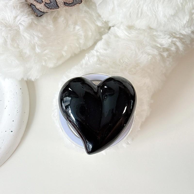 Simple Magnetic Suction Suitable Magsafe Mobile Airbag Holder 3D Heart-shaped Ring Folding Cross-border Wholesale In Korea