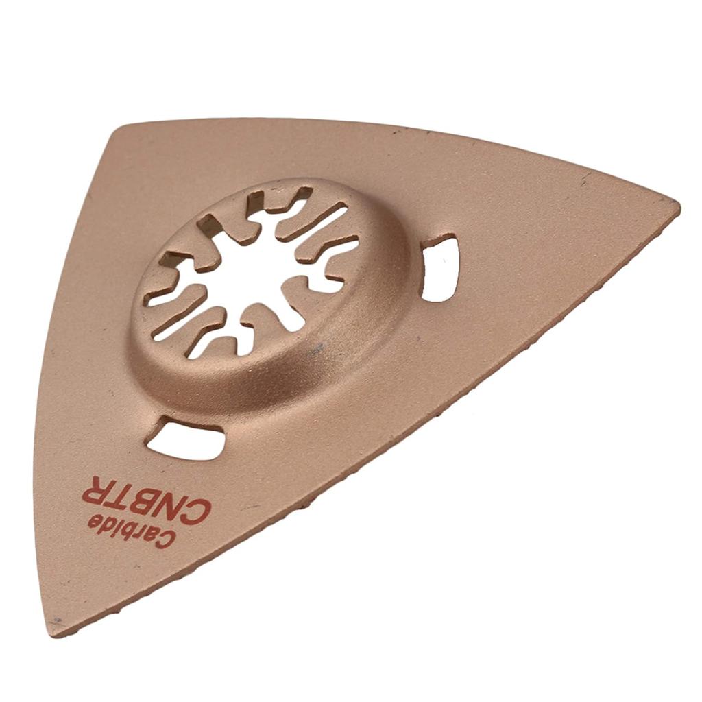 CNBTR Oscillating Multitool Triangle Carbide Rasp Saw Blades 80mm for Grinding Stone Set of 10