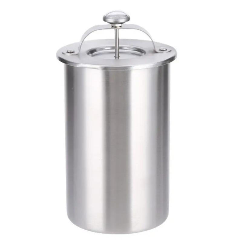 Steamed Meat Pot Stainless Steel Meat Press Cooker Ham Press with Thermometer Steamed Meat Bucket Home Kitchen Cooking Bake Tool серебряный